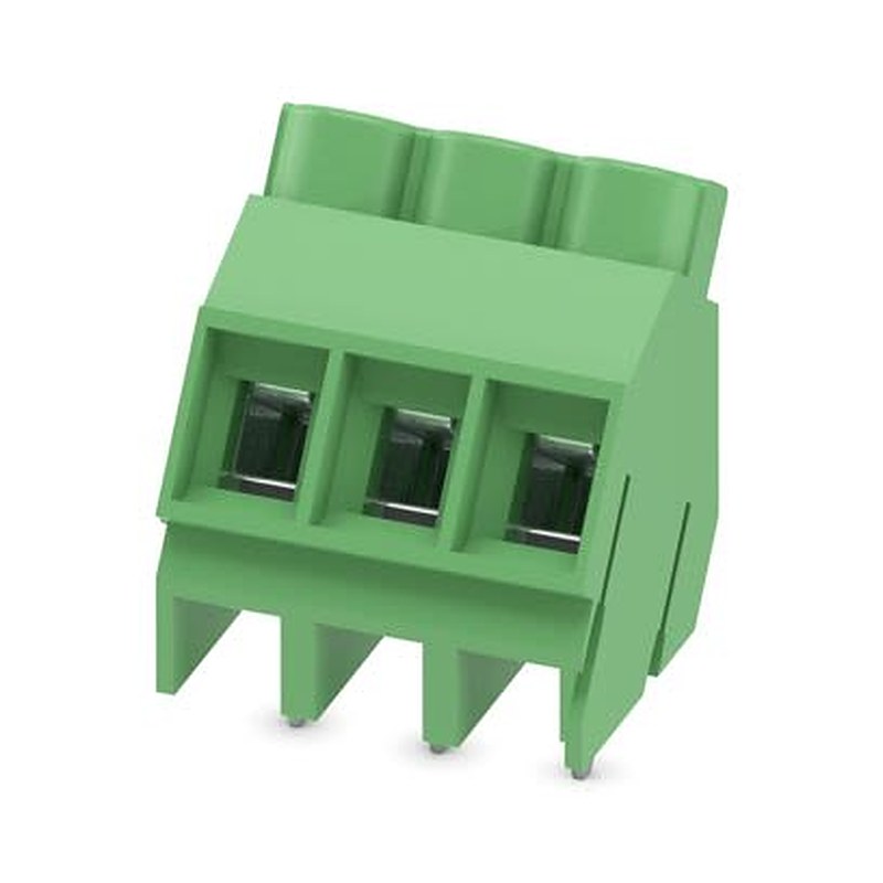 Phoenix Contact SMKDS 5 Series PCB Terminal Block, 3-Contact, 6.35 mm Pitch, Wave Soldering Mount, 1 Row