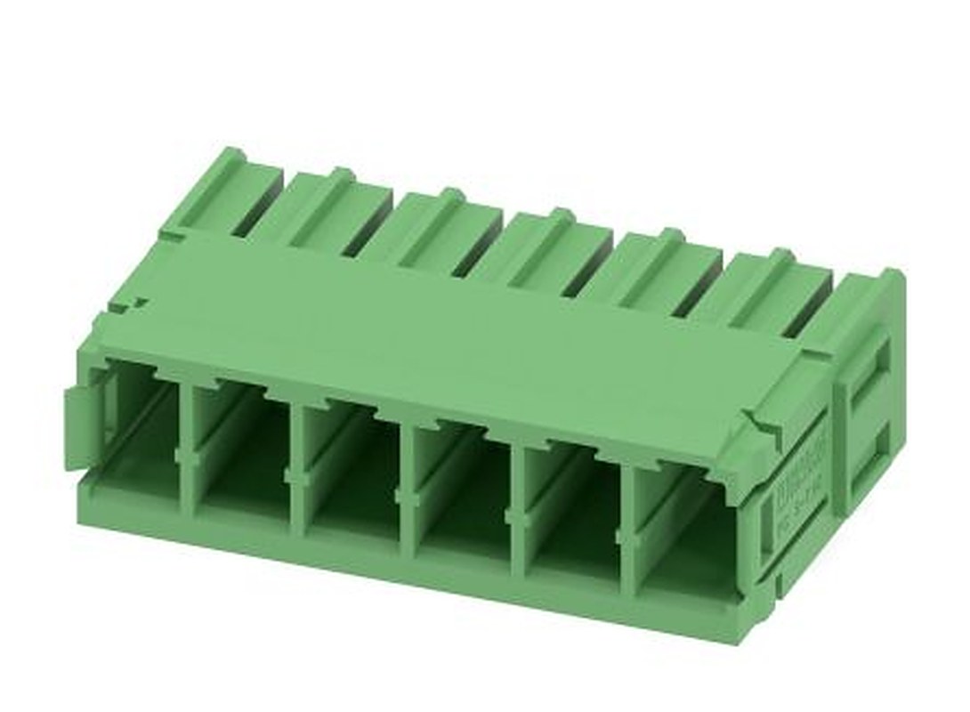 Phoenix Contact PC 5/ 6-G-7.62 Series Pluggable Terminal Block, 6-Contact, 7.62 mm Pitch, 1 Row, 1720505