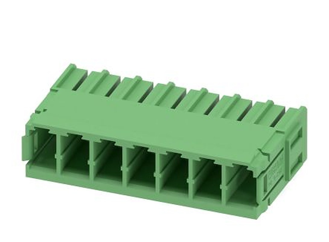 Phoenix Contact PC 5/ 7-G-7.62 Series Pluggable Terminal Block, 7-Contact, 7.62 mm Pitch, 1 Row, 1720518