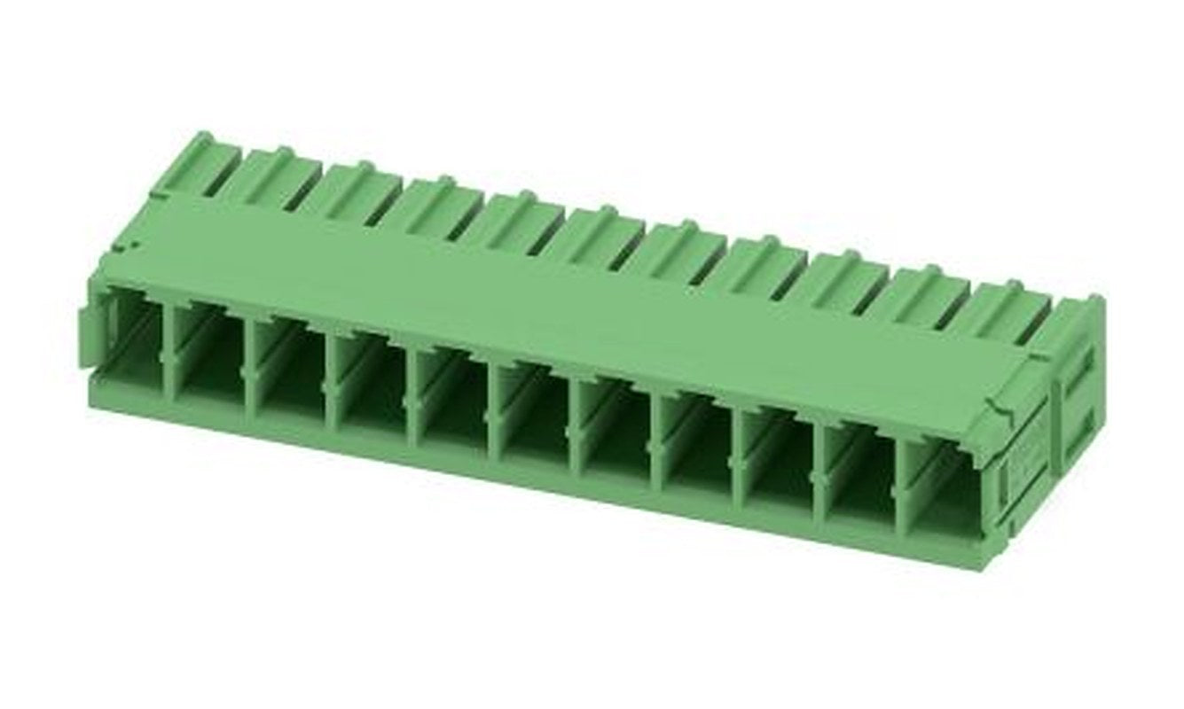 Phoenix Contact PC 5/11-G-7.62 Series Pluggable Terminal Block, 11-Contact, 7.62 mm Pitch, 1 Row, 1720550