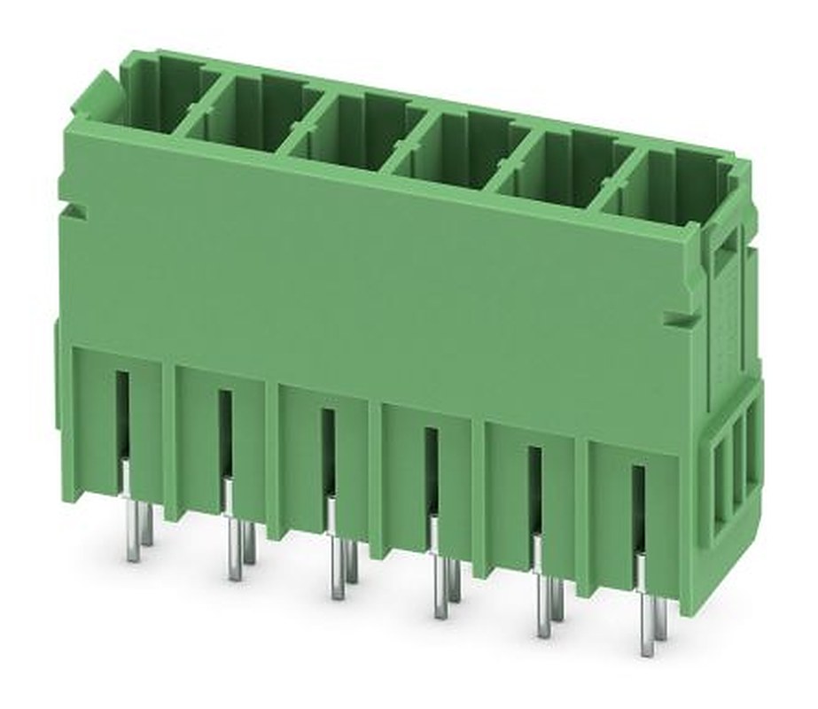 Phoenix Contact PCV 5/ 6-G-7.62 Series Pluggable Terminal Block, 6-Contact, 7.62 mm Pitch, 1 Row, 1720615