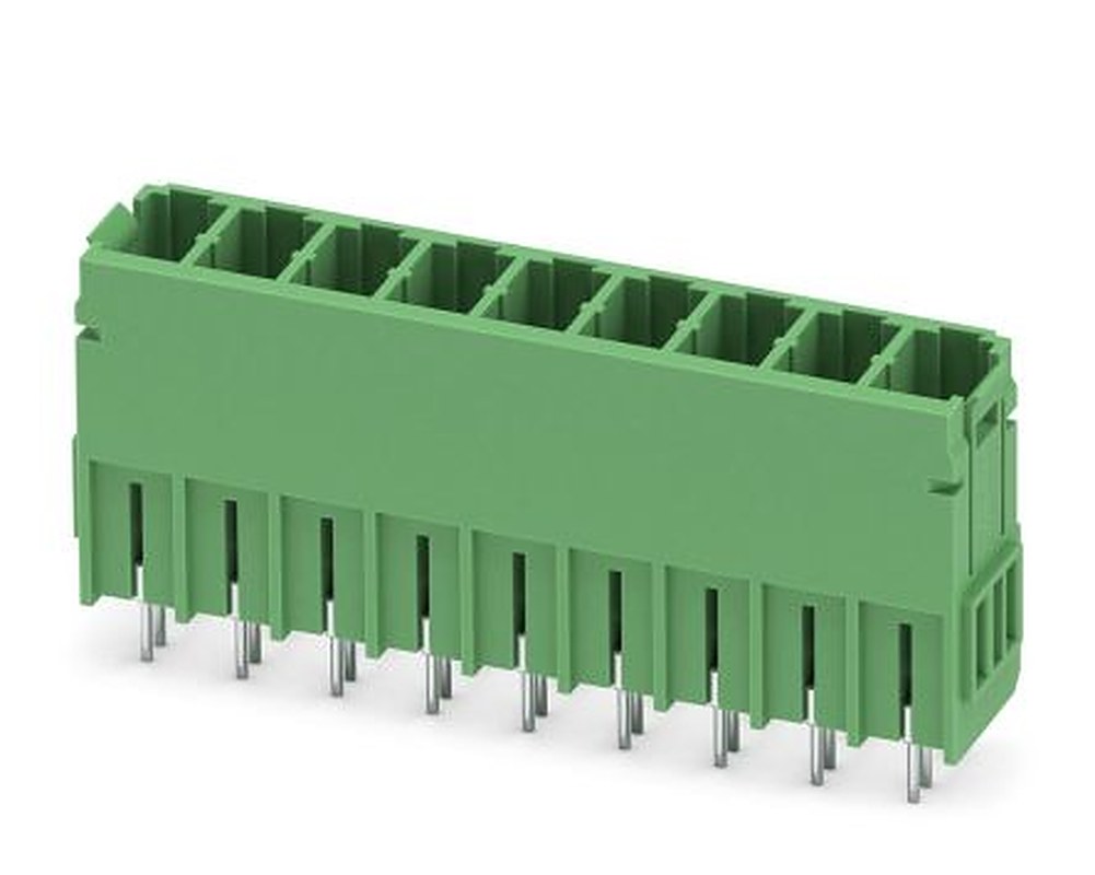 Phoenix Contact PCV 5/ 9-G-7.62 Series Pluggable Terminal Block, 9-Contact, 7.62 mm Pitch, 1 Row, 1720644