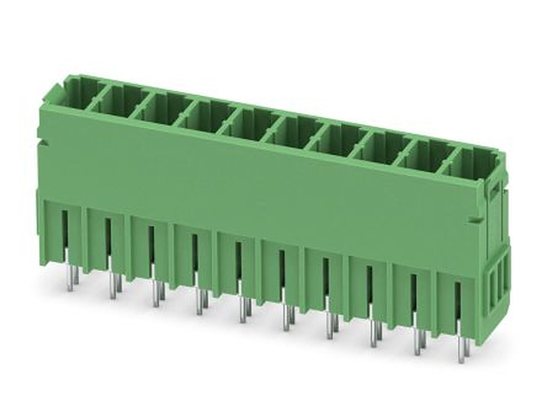 Phoenix Contact PCV 5/10-G-7.62 Series Pluggable Terminal Block, 10-Contact, 7.62 mm Pitch, 1 Row, 1720657