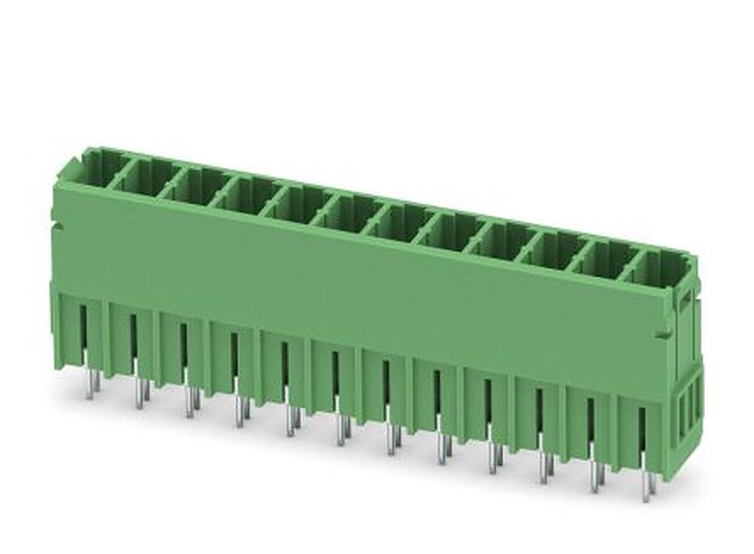Phoenix Contact PCV 5/12-G-7.62 Series Pluggable Terminal Block, 12-Contact, 7.62 mm Pitch, 1 Row, 1720673
