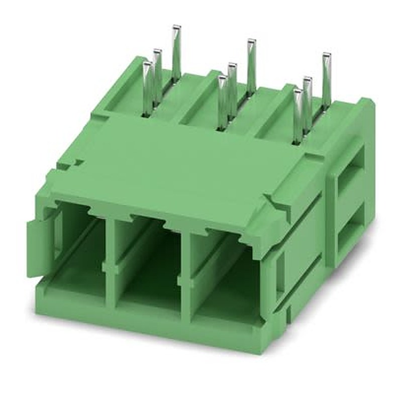 Phoenix Contact PC Series Wave Soldering Mount PCB Header, 3 Contact(s), 7.62 mm Pitch, 1 Row, Shrouded