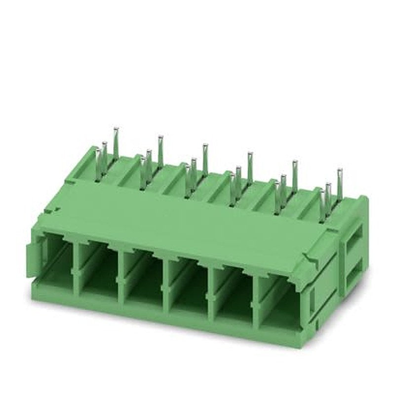 Phoenix Contact PC Series Wave Soldering Mount PCB Header, 6 Contact(s), 7.62 mm Pitch, 1 Row, Shrouded