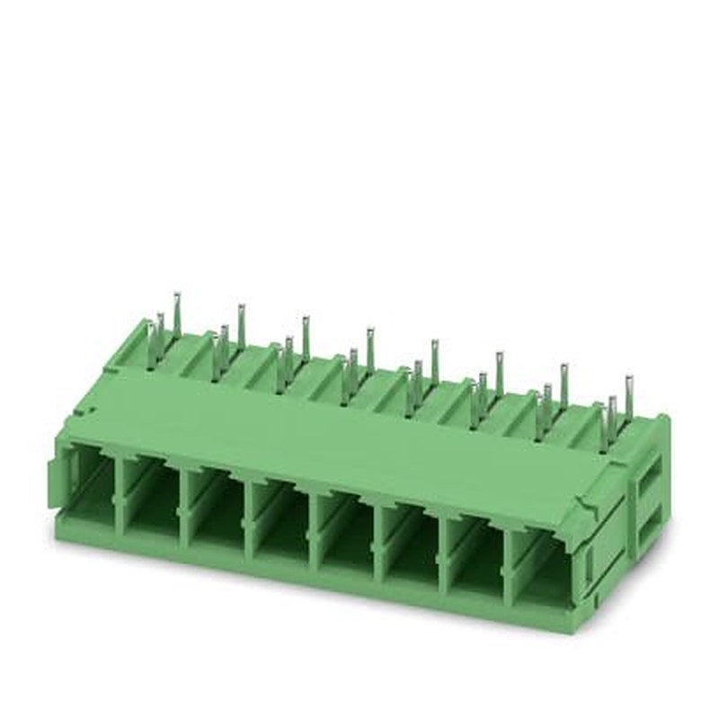Phoenix Contact PC Series Wave Soldering Mount PCB Header, 8 Contact(s), 7.62 mm Pitch, 1 Row, Shrouded