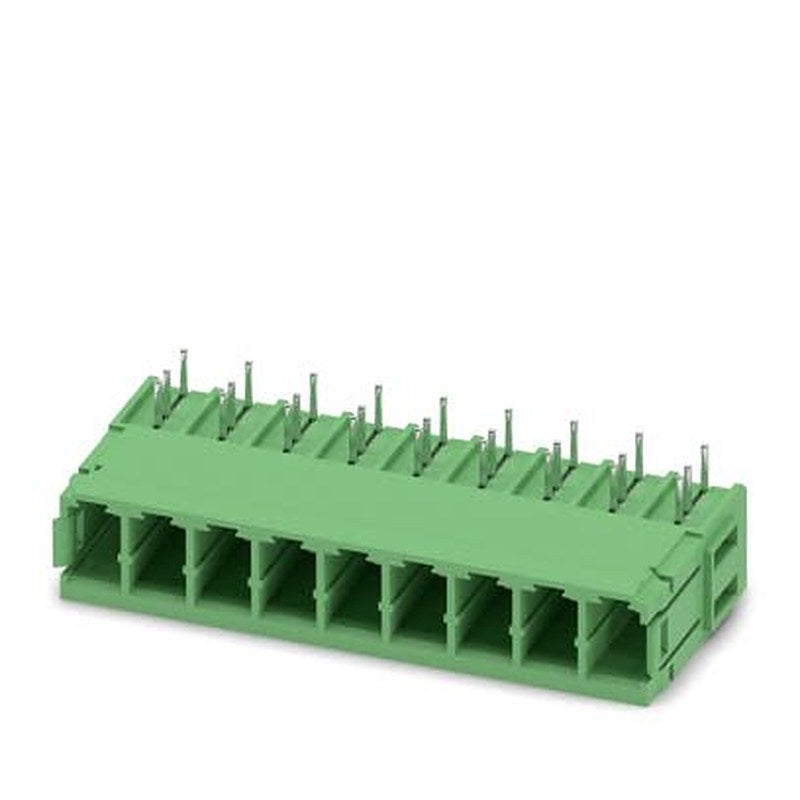 Phoenix Contact PC Series Wave Soldering Mount PCB Header, 9 Contact(s), 7.62 mm Pitch, 1 Row, Shrouded