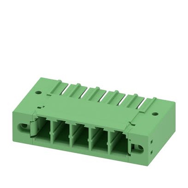 Phoenix Contact PC Series Wave Soldering Mount PCB Header, 5 Contact(s), 7.62 mm Pitch, 1 Row, Shrouded