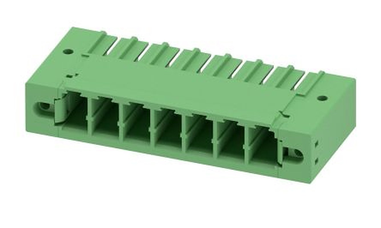 Phoenix Contact PC 5/ 7-GF-7.62 Series Pluggable Terminal Block, 7-Contact, 7.62 mm Pitch, 1 Row, 1720848