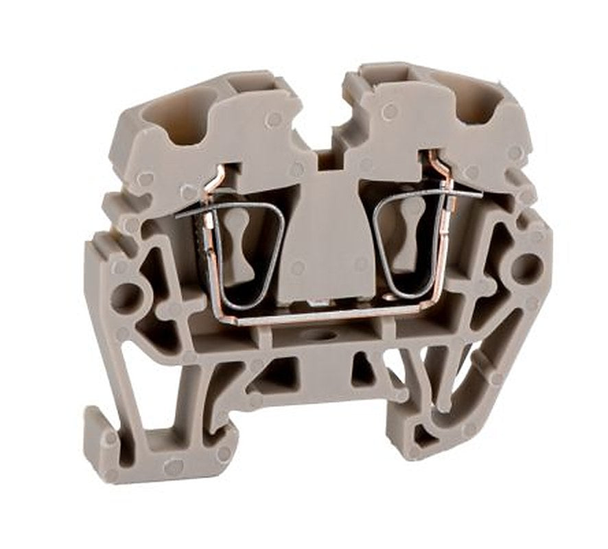 Weidmüller 1720920000 ZDUA Series DIN Rail Terminal Block Dark Beige, 2.5mm², 1-Level, Solder, IECEx/ATEX