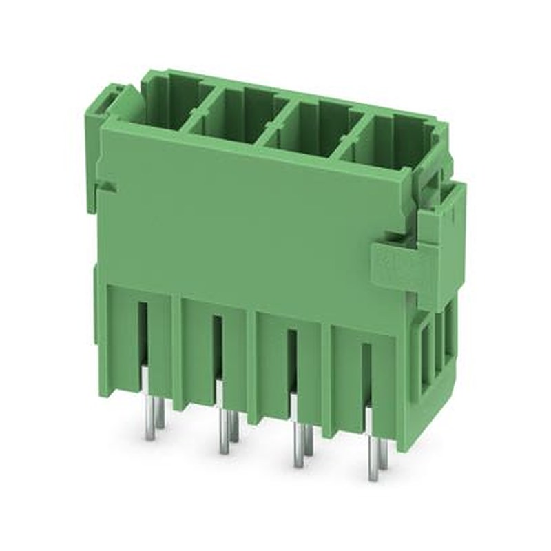 Phoenix Contact PCV 5/..-GF Series Solder PCB Header, 4 Contact(s), 7.62 mm Pitch, 1 Row, Shrouded