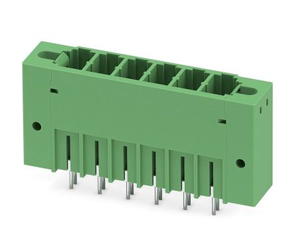 Phoenix Contact PCV 5/ 6-GF-7.62 Series Pluggable Terminal Block, 6-Contact, 7.62 mm Pitch, 1 Row, 1720945