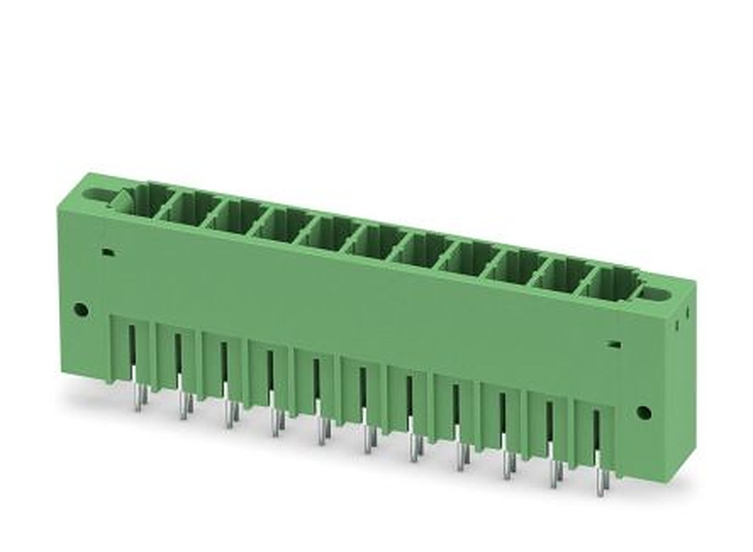 Phoenix Contact PCV 5/11-GF-7.62 Series Pluggable Terminal Block, 11-Contact, 7.62 mm Pitch, 1 Row, 1720990