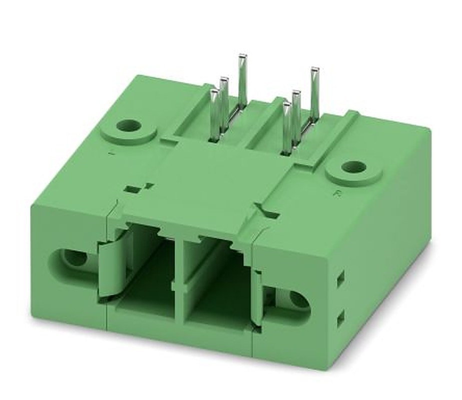 Phoenix Contact PC 5/ 2-GFU-7.62 Series Pluggable Terminal Block, 2-Contact, 7.62 mm Pitch, 1 Row, 1721012