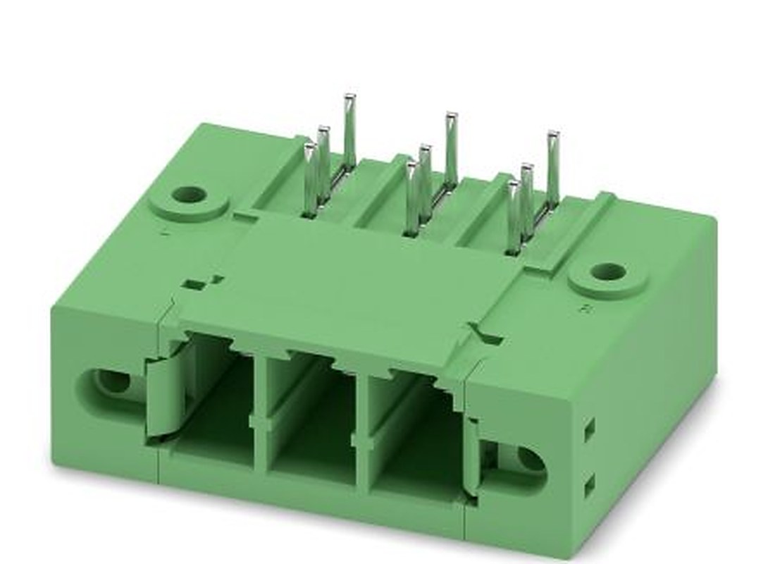 Phoenix Contact PC 5/ 3-GFU-7.62 Series Pluggable Terminal Block, 3-Contact, 7.62 mm Pitch, 1 Row, 1721025
