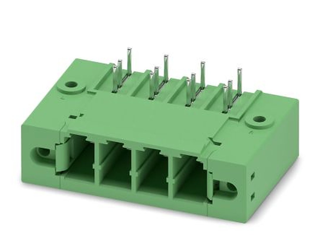 Phoenix Contact PC 5/ 4-GFU-7.62 Series Pluggable Terminal Block, 4-Contact, 7.62 mm Pitch, 1 Row, 1721038