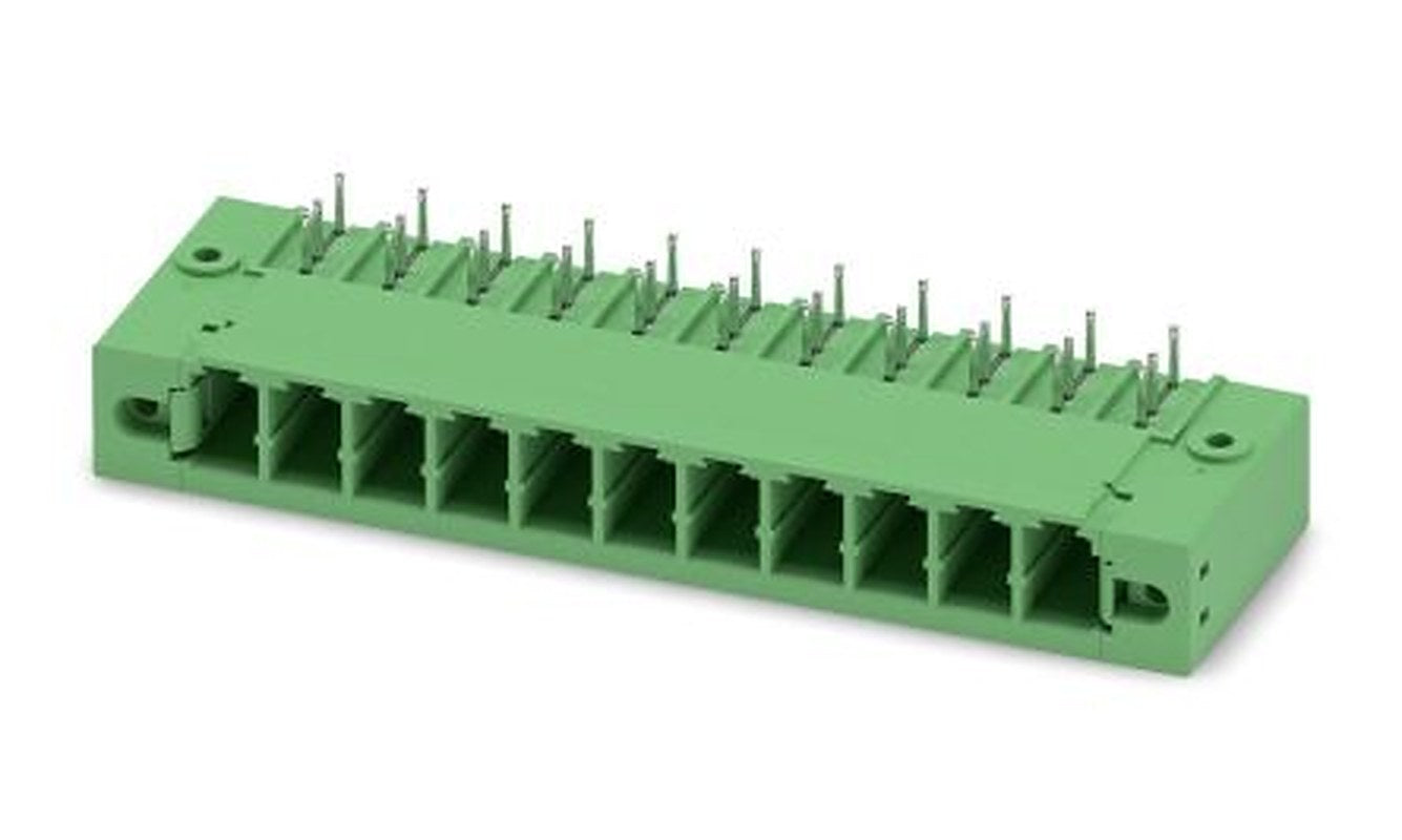 Phoenix Contact PC 5/11-GFU-7.62 Series Pluggable Terminal Block, 11-Contact, 7.62 mm Pitch, 1 Row, 1721106