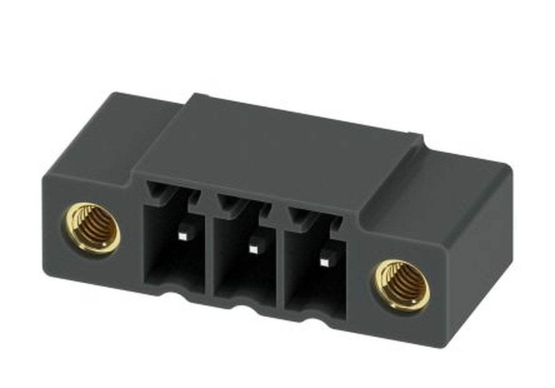 Phoenix Contact MC 1.5/ 3-GF-3.81 P26 THR Series Pluggable Terminal Block, 3-Contact, 3.81 mm Pitch, 1 Row, 1722163