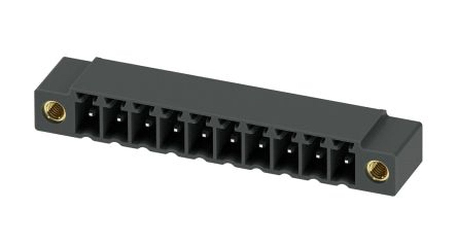 Phoenix Contact MC 1.5/10-GF-3.81 P26 THR Series Pluggable Terminal Block, 10-Contact, 3.81 mm Pitch, 1 Row, 1722244