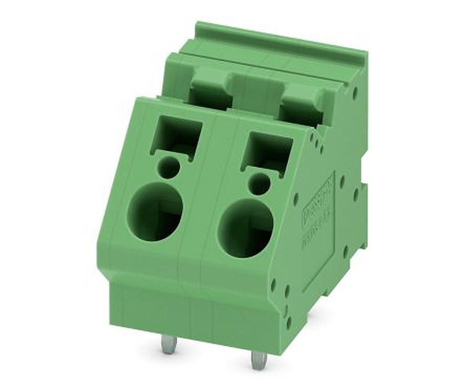 Phoenix Contact ZFKDSA 4-10-2 Series 45° PCB Terminal Block, 2 Contact(s), 10 mm Pitch, 1 Row