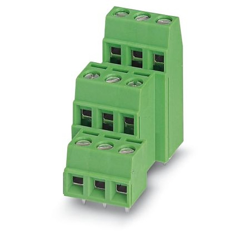 Phoenix Contact MK3DSN 1.5/3-5.08 Series PCB Terminal Block, 3-Contact, 5.08 mm Pitch, 3 Row, 1723292