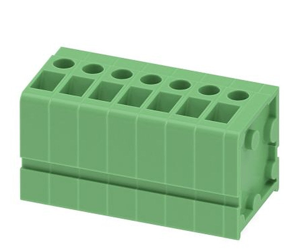 Phoenix Contact FRONT 2.5-V/SA 5/7 Series PCB Terminal Block, 7-Contact, 5 mm Pitch, 1 Row, 1724152