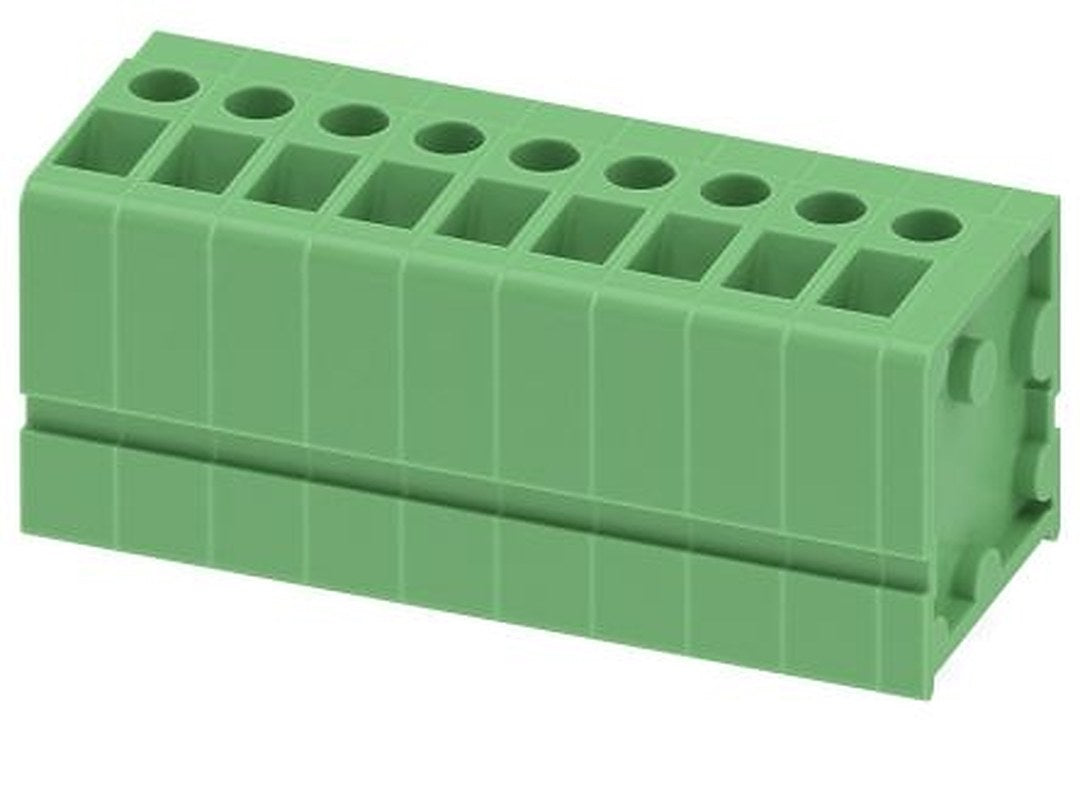 Phoenix Contact FRONT 2.5-V/SA 5/9 Series PCB Terminal Block, 9-Contact, 5 mm Pitch, 1 Row, 1724165