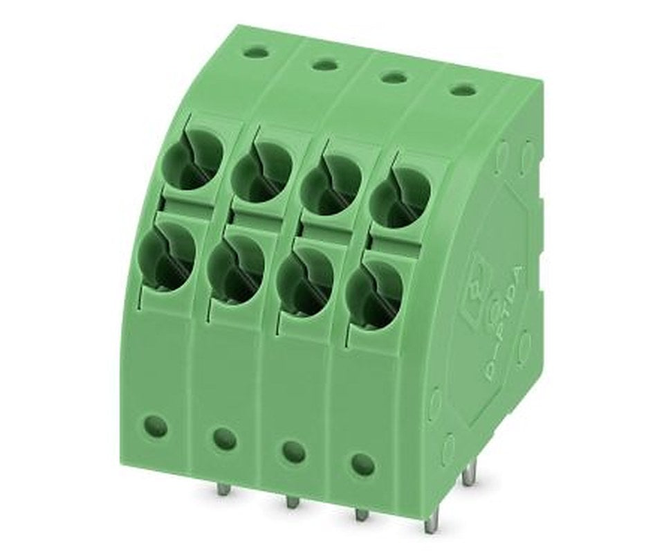 Phoenix Contact PTDA 1.5/4-3.5 Series Right Angle PCB Terminal Block, 4 Contact(s), 3.5 mm Pitch, 1 Row