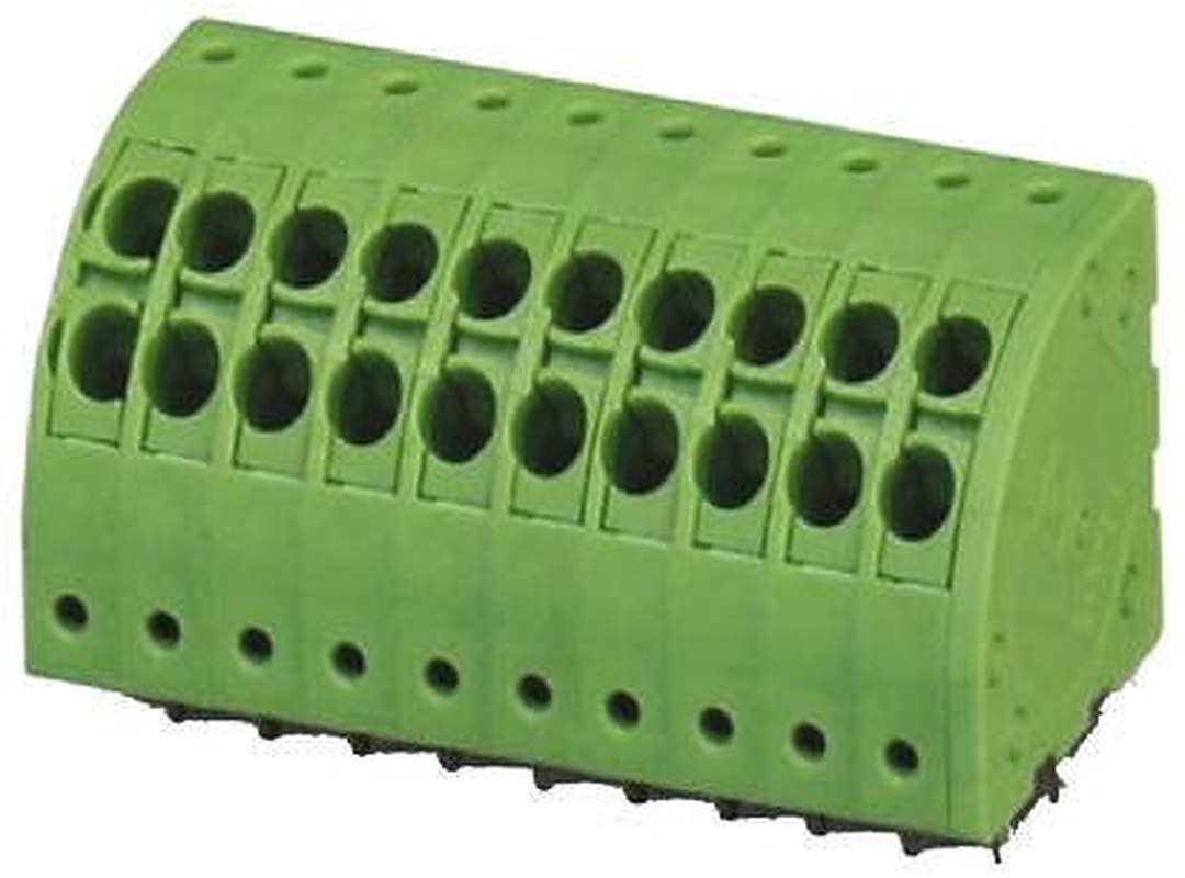 Phoenix Contact PTDA 2.5/4-5.0 Series Right Angle PCB Terminal Block, 4 Contact(s), 5 mm Pitch, 1 Row