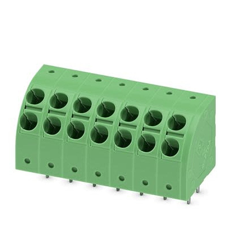 Phoenix Contact PCB Terminal Block, 7-Contact, 5 mm Pitch, Wave Soldering Mount, 1 Row