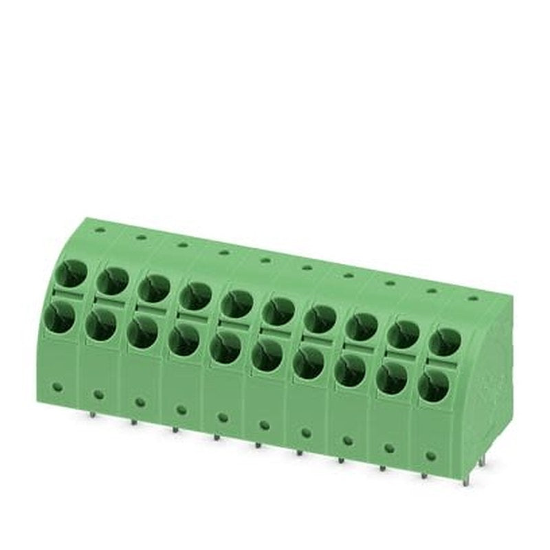 Phoenix Contact PTDA 2 Series PCB Terminal Block, 10-Contact, 5 mm Pitch, Wave Soldering Mount, 1 Row