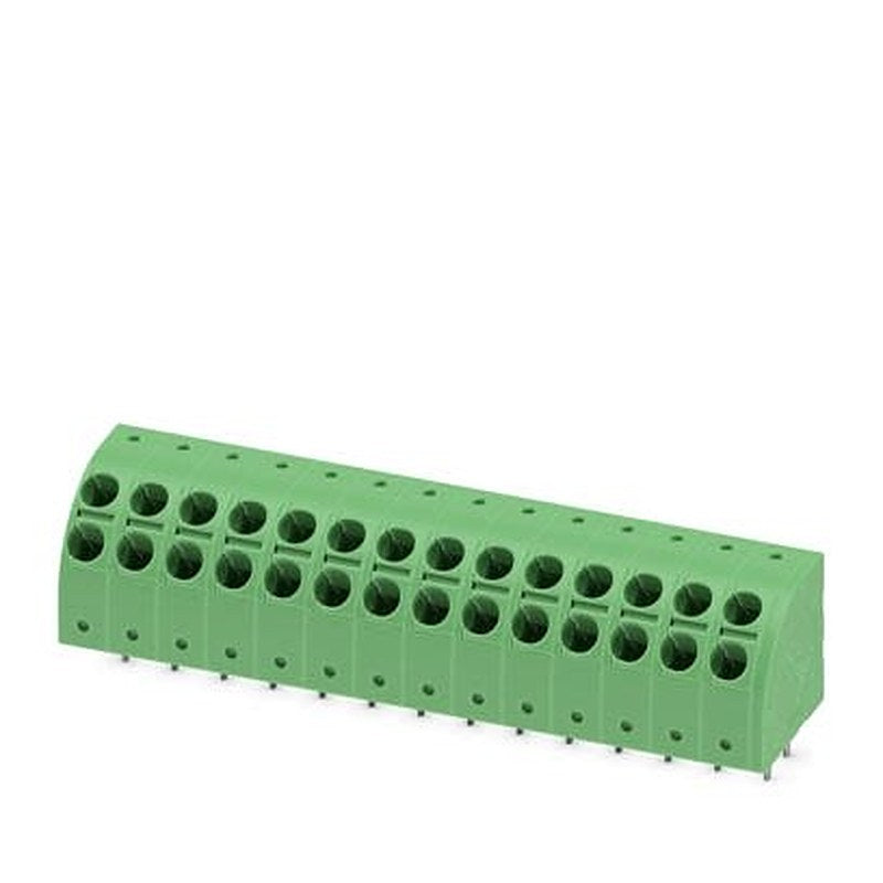 Phoenix Contact PTDA Series PCB Terminal Block, 14-Contact, 5 mm Pitch, Wave Soldering Mount, 1 Row