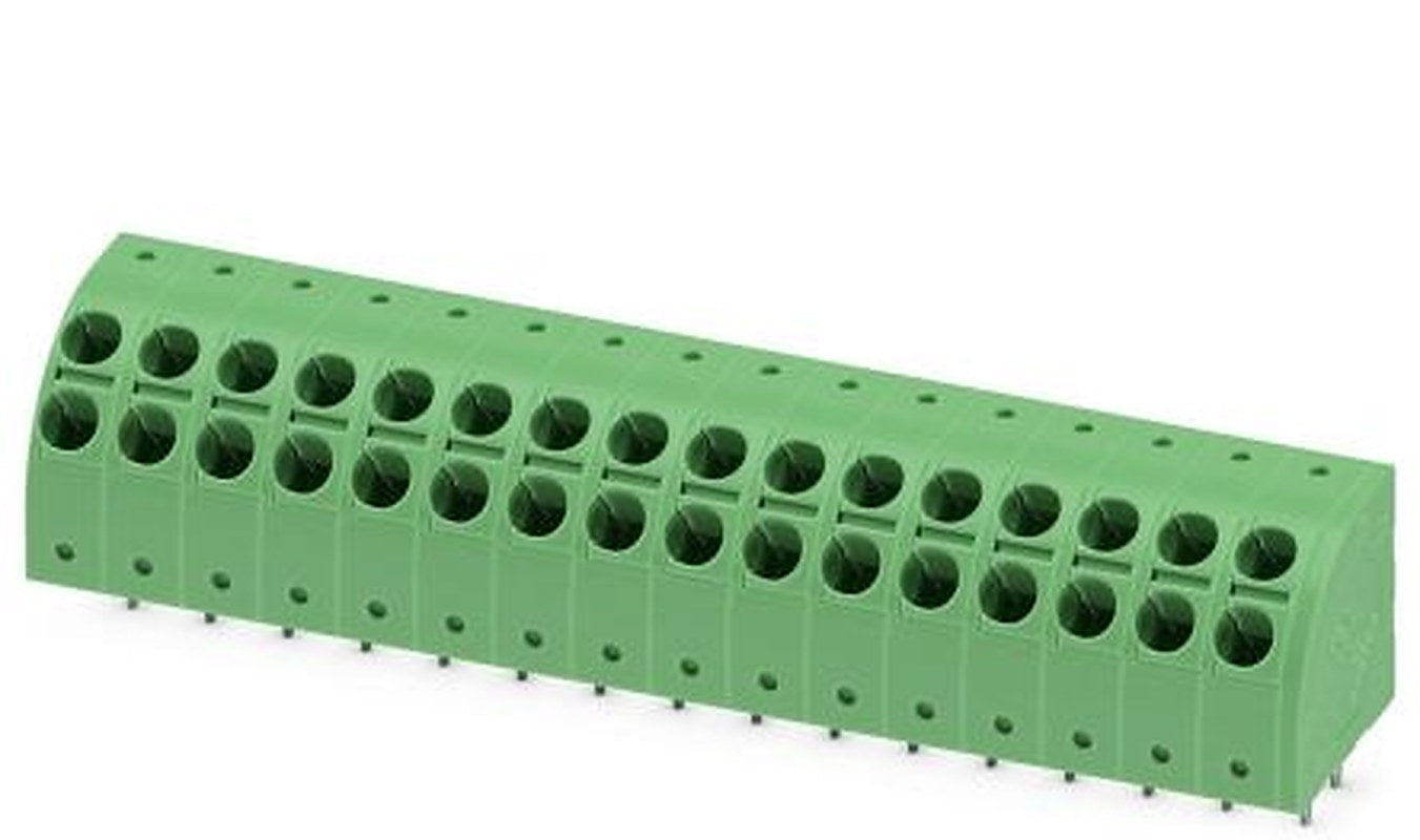 Phoenix Contact PTDA 2.5/16-5.0 Series 45° PCB Terminal Block, 16 Contact(s), 5 mm Pitch, 1 Row