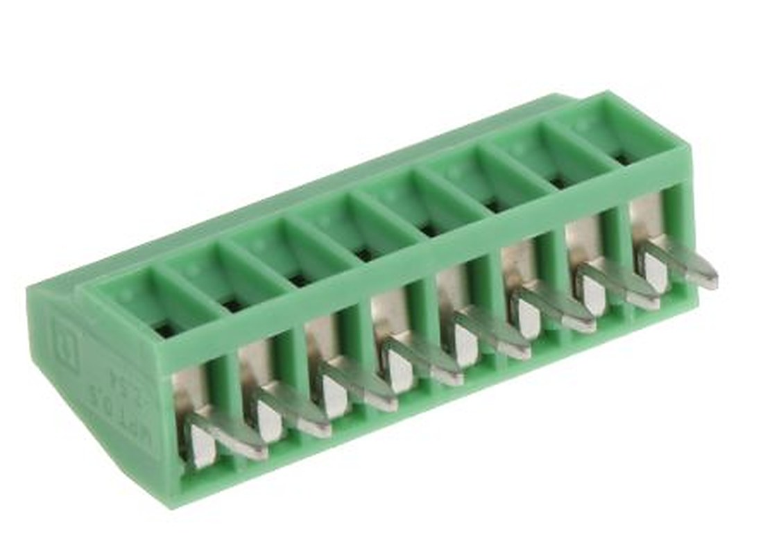 Phoenix Contact MPT 0.5/8-2.54 Series Straight PCB Terminal Block, 8 Contact(s), 2.54 mm Pitch, 1 Row