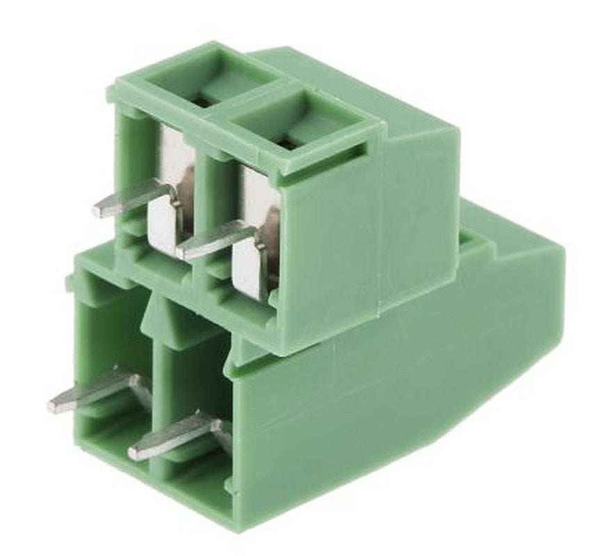 Phoenix Contact MKKDSN 1.5/2-5.08 Series Straight PCB Terminal Block, 4 Contact(s), 5.08 mm Pitch, 2 Row