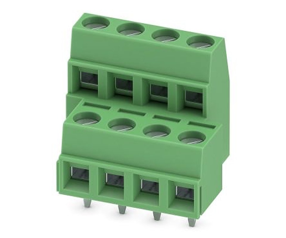 Phoenix Contact MKKDSN 1.5/4 Series PCB Terminal Block, 8-Contact, 5 mm Pitch, 2 Row, 1726118
