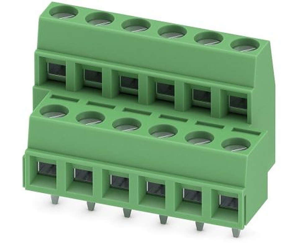 Phoenix Contact MKKDSN 1.5/6 Series PCB Terminal Block, 12-Contact, 5 mm Pitch, 2 Row, 1726134