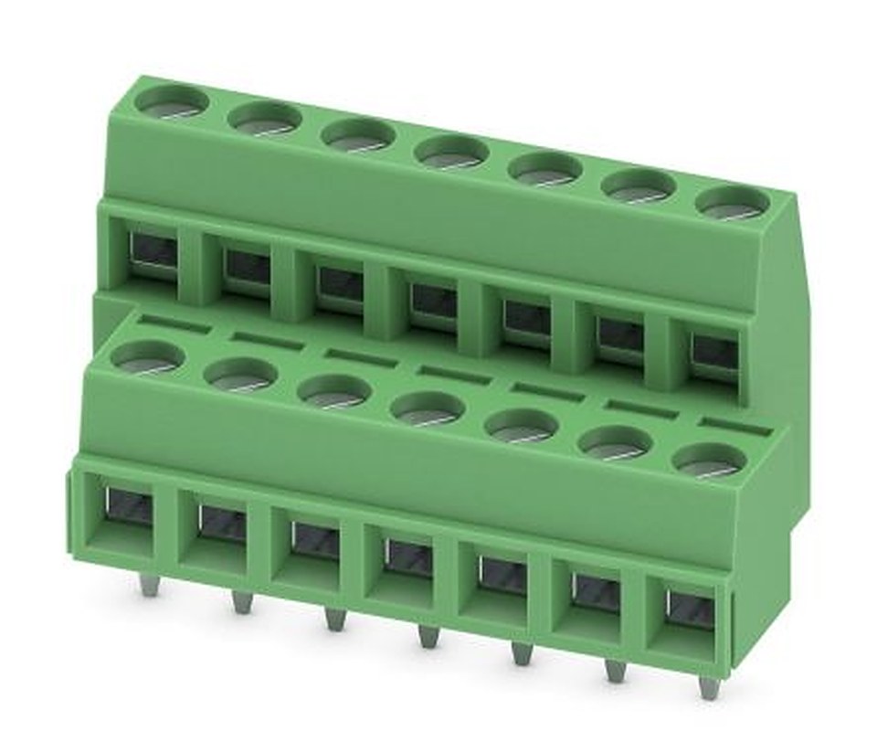 Phoenix Contact MKKDSN 1.5/7 Series PCB Terminal Block, 14-Contact, 5 mm Pitch, 2 Row, 1726147
