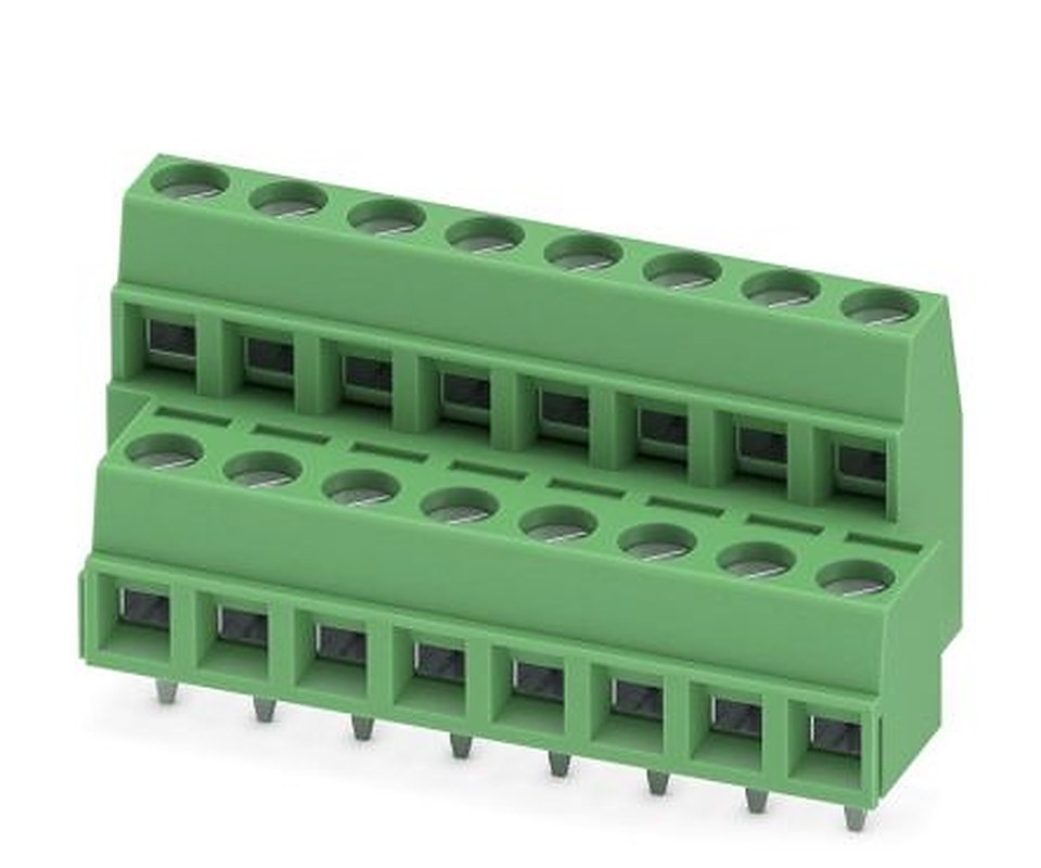 Phoenix Contact MKKDSN 1.5/8 Series PCB Terminal Block, 16-Contact, 5 mm Pitch, 2 Row, 1726150