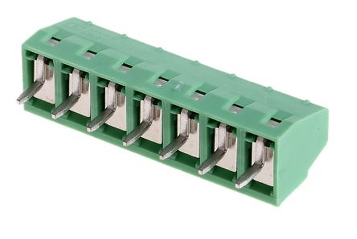 Phoenix Contact MKDS 1/7-3.81 Series PCB Terminal Block, 7-Contact, 3.81 mm Pitch, 1 Row, 1727065