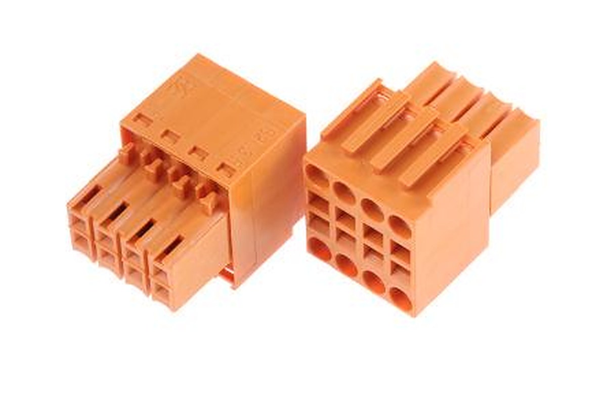 Weidmüller B2L 3.50 Series Pluggable Terminal Block, 8-Contact, 3.5 mm Pitch, 2 Row, 1727570000