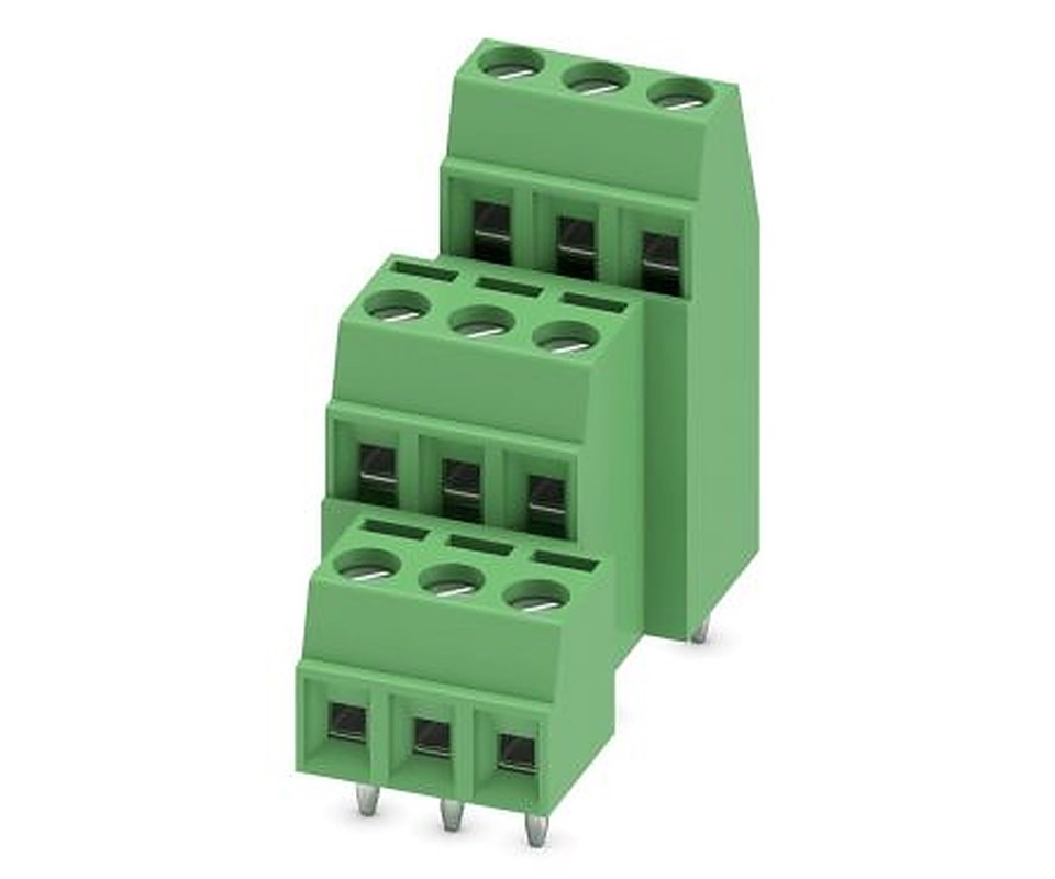 Phoenix Contact MK3DS 1/3-3.81 Series PCB Terminal Block, 3-Contact, 3.81 mm Pitch, 3 Row, 1727748