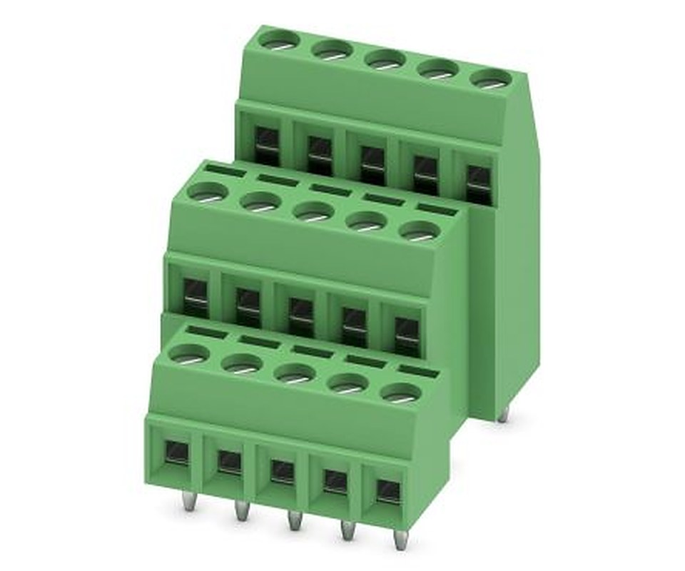 Phoenix Contact MK3DS 1/5-3.81 Series PCB Terminal Block, 5-Contact, 3.81 mm Pitch, 3 Row, 1727764