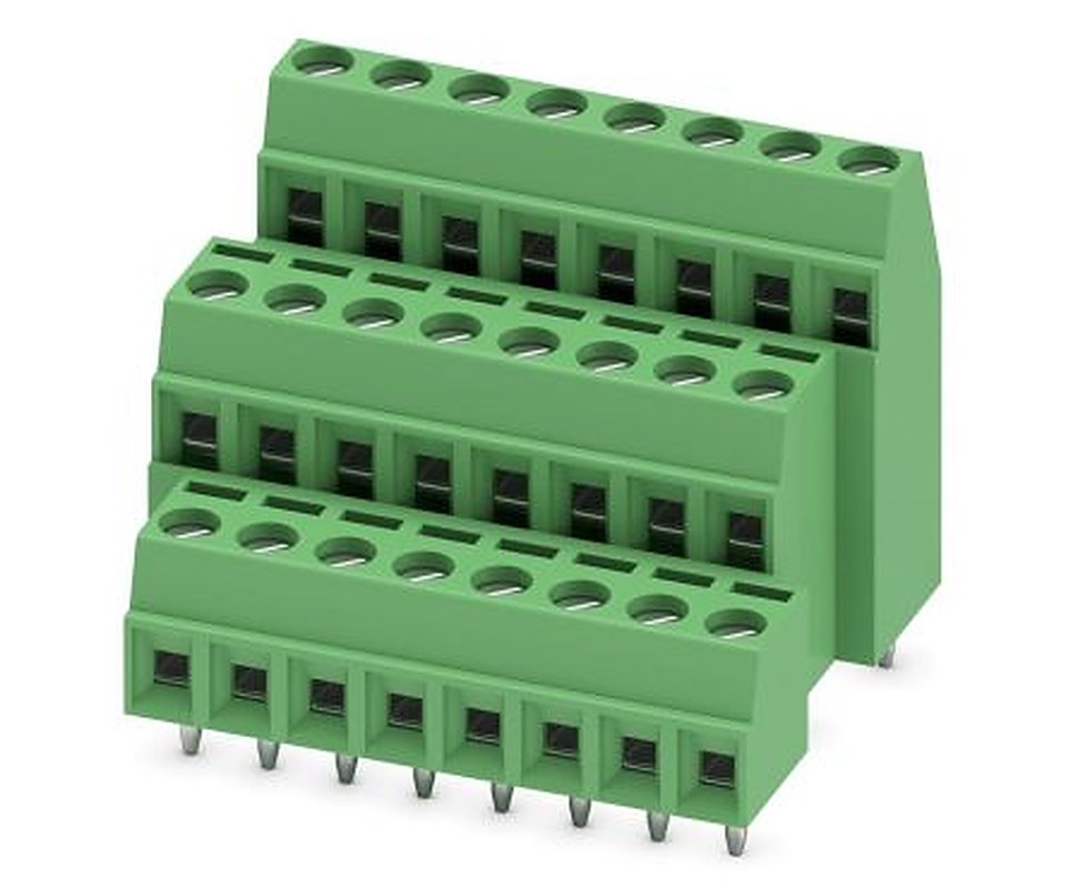 Phoenix Contact MK3DS 1/8-3.81 Series PCB Terminal Block, 8-Contact, 3.81 mm Pitch, 3 Row, 1727793