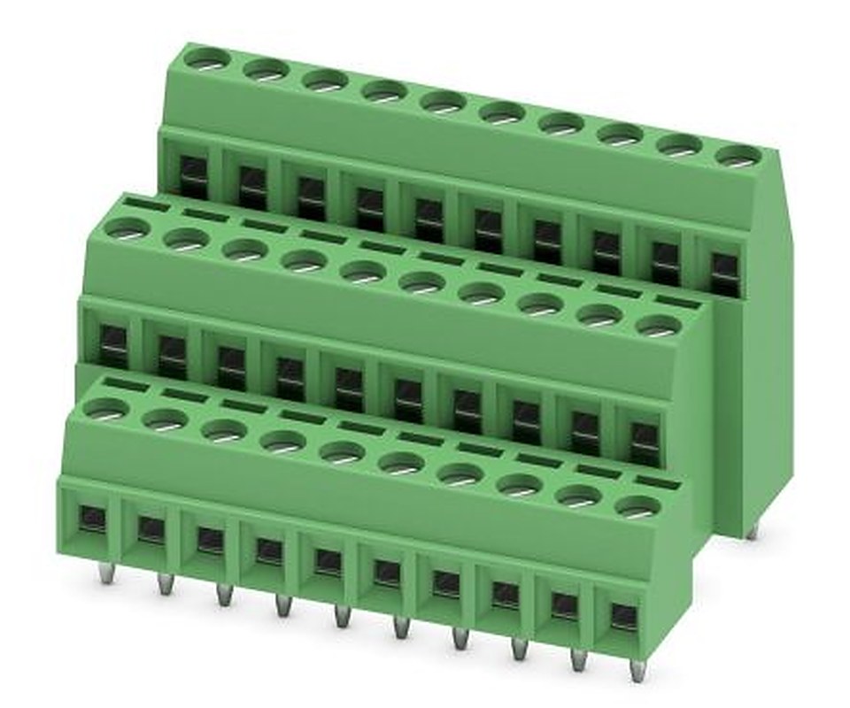 Phoenix Contact MK3DS 1/10-3.81 Series PCB Terminal Block, 10-Contact, 3.81 mm Pitch, 3 Row, 1727816