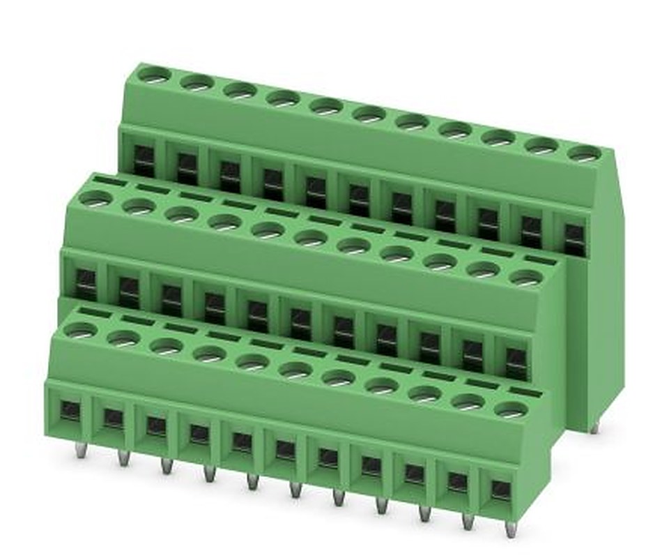 Phoenix Contact MK3DS 1/11-3.81 Series PCB Terminal Block, 11-Contact, 3.81 mm Pitch, 3 Row, 1727829