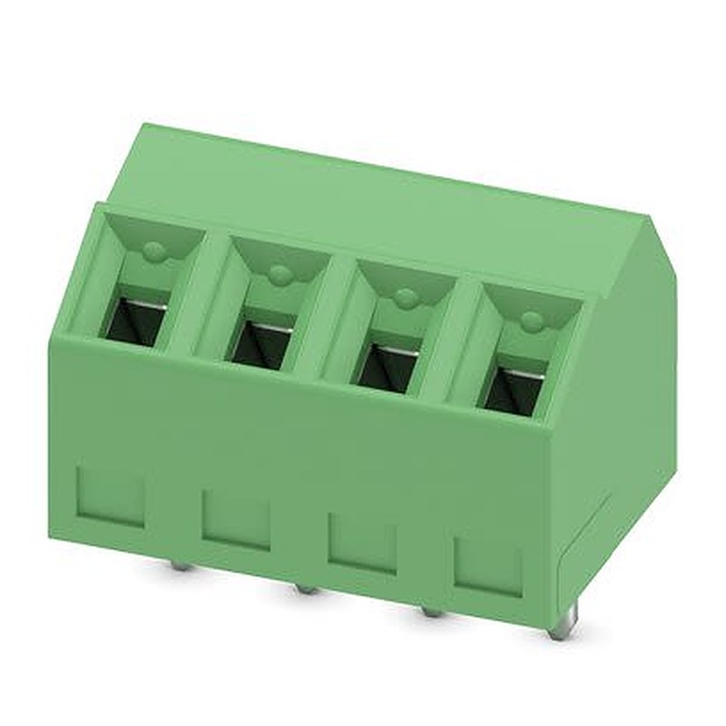 Phoenix Contact 81, SMKDS 1/4-3 Series PCB Terminal Block, 4-Contact, 3.81 mm Pitch, Wave Soldering Mount, 1 Row