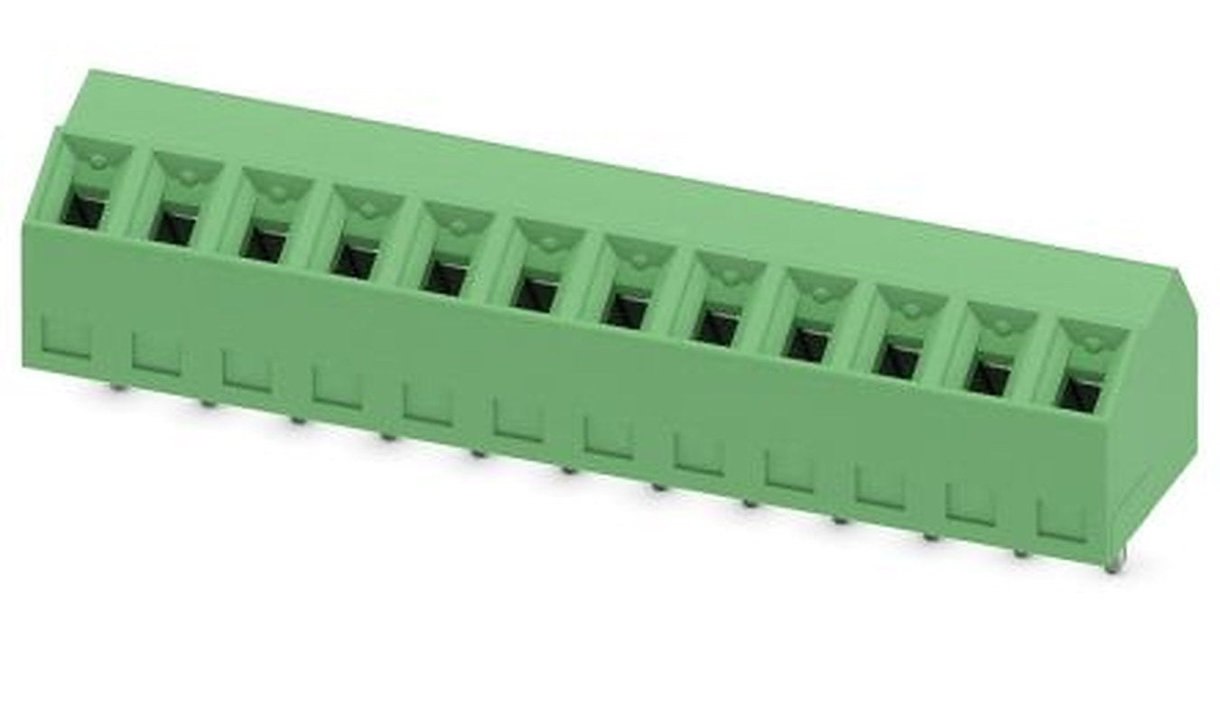 Phoenix Contact SMKDS 1/12-3.81 Series PCB Terminal Block, 12-Contact, 3.81 mm Pitch, 1 Row, 1728381