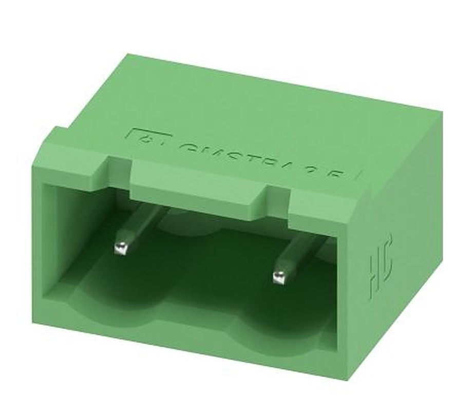 Phoenix Contact COMBICON GMSTBA Series Pluggable Terminal Block, 2-Contact, 7.62 mm Pitch, 1 Row, 1728853